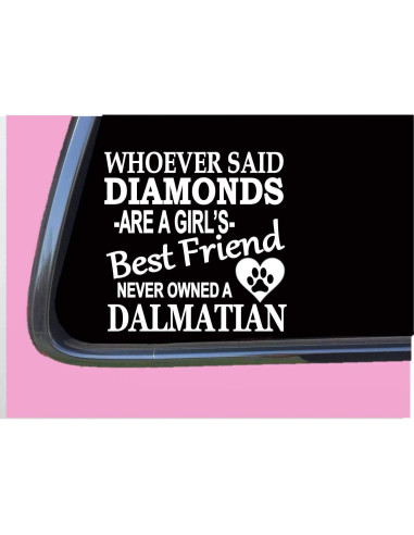 Calcomanía de Ventana Dálmatas TP 466 15.24 cm Vinilo