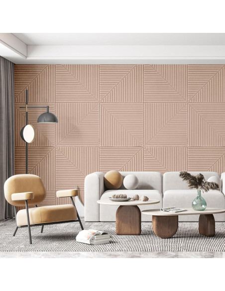 Paneles Acústicos Autoadhesivos Art3d 6 Unidades 61x61 cm Camello