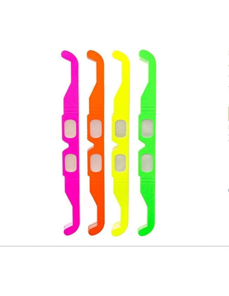 100 Gafas de Fuegos Artificiales 3D Plegables Arcoíris