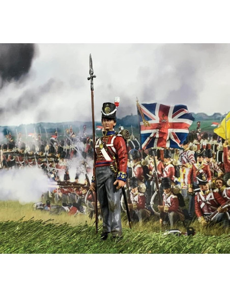 Figura de Metal W. Britain Sargento Guardia Británica 1815