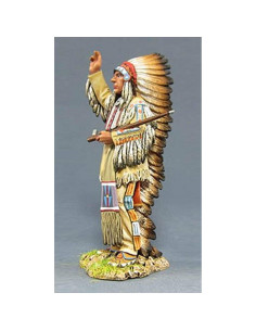 Figura de Metal Jefe Indio Sioux 1:30 Histórica 2
