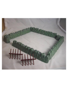 Muros de Piedra y Barricadas de Púas Marx - 4 Piezas