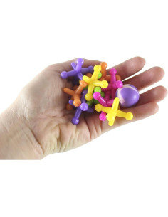 Juego Clásico de Jacks Neón - 3 Juegos con 10 Jacks y Pelota 2