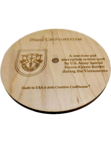 Disco de Cifrado Criptográfico Diana 14 cm - Creative Crafthouse