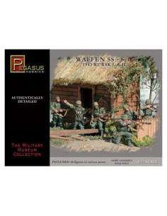 Kit de Modelo Pegasus PG7201-1/72 Soldados Alemanes 1943