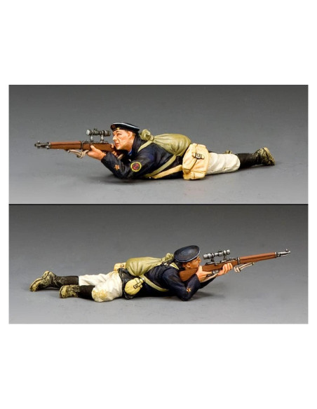 Figura de Metal Rey y País RA091 Infantería Naval Rusa 1:30
