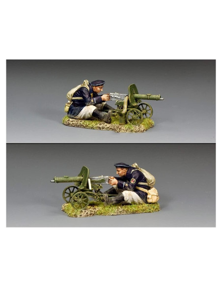 Set de Ametralladora Maxim 1910 Rey y País 1:30 Metal