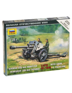 Kit de Modelo Zvezda 1/72 Howitzer LFH-18 Alemán