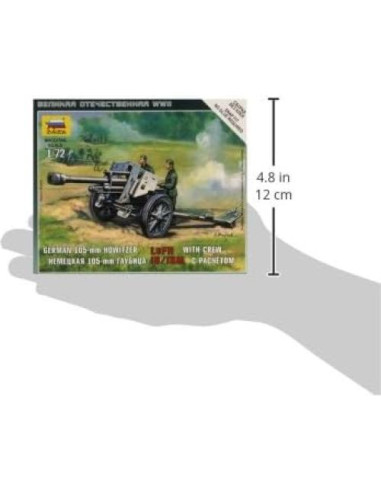 Kit de Modelo Zvezda 1/72 Howitzer LFH-18 Alemán