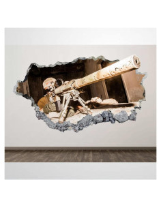 Calcomanía de Pared ArogGeld Francotirador 3D 81 cm