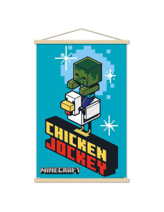 Póster de Pared Minecraft Chicken Jockey Trends International 56.8x86.4 cm