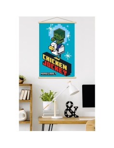 Póster de Pared Minecraft Chicken Jockey Trends International 56.8x86.4 cm 2