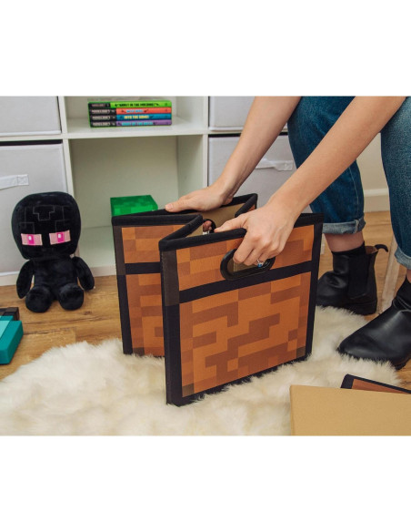 Cofre Marrón de Minecraft - Caja de Almacenamiento 33 cm