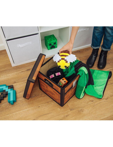 Cofre Marrón de Minecraft - Caja de Almacenamiento 33 cm