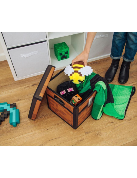Cofre Marrón de Minecraft - Caja de Almacenamiento 33 cm