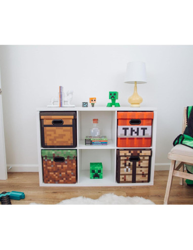 Cofre Marrón de Minecraft - Caja de Almacenamiento 33 cm