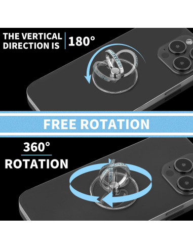 Soporte de Anillo para Teléfono Ymapinc - 4 Piezas, Rotación 360