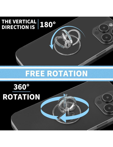 Soporte de Anillo para Teléfono Ymapinc - 4 Piezas, Rotación 360