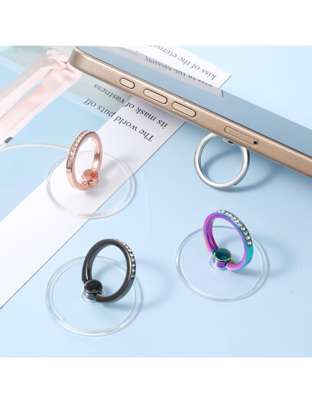 Soporte de Anillo para Teléfono Ymapinc - 4 Piezas, Rotación 360