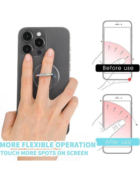 Soporte de Anillo para Teléfono Ymapinc - 4 Piezas, Rotación 360