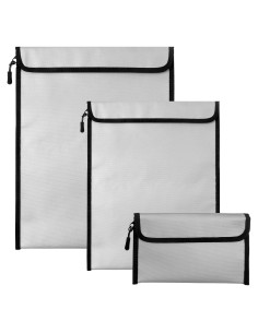 Bolsa de Documentos a Prueba de Fuego y Agua BDAFRYY 3 Pcs