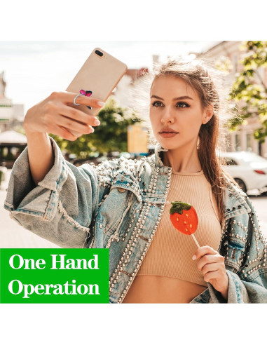 Soporte de anillo para teléfono Ymapinc en forma de mariposa - 3 piezas