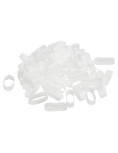 Bandas de Goma de Silicona PATIKIL 50pcs 2.54cm Blancas