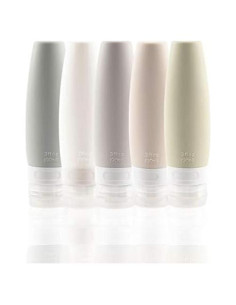 Juego de Botellas de Silicona Portátiles a Prueba de Fugas 5 Pzs