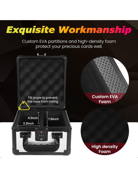 Estuche de Cartas ZINHO Plata 24.6x22.9x17.3cm Impermeable