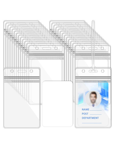 50 Etiquetas de Equipaje Transparentes Butterfunny 11.5x6cm