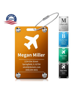 Etiquetas de Equipaje Personalizadas DearKeeps Acero Inoxidable