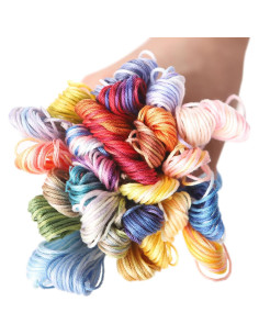 30 Madejas de Hilo de Algodón Egipcio AMOHilos Variegado 2