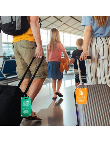 Etiquetas de Equipaje Personalizadas DearKeeps Acero Inoxidable