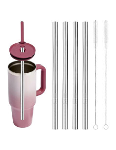 4 Popotes de Acero Inoxidable BOXOB para Hydroflask 1L