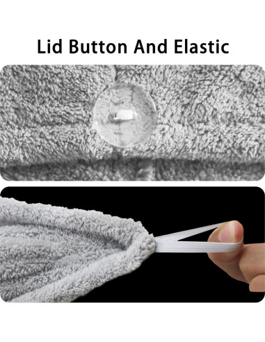 Paquete de 2 Toallas de Microfibra AGLIFEFY para Cabello 66x25.4cm