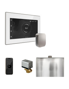 Ducha de Vapor Mr Steam XButler con Control iSteamX Blanco