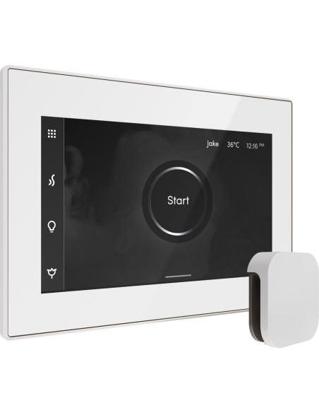 Ducha de Vapor Mr Steam XButler con Control iSteamX Blanco