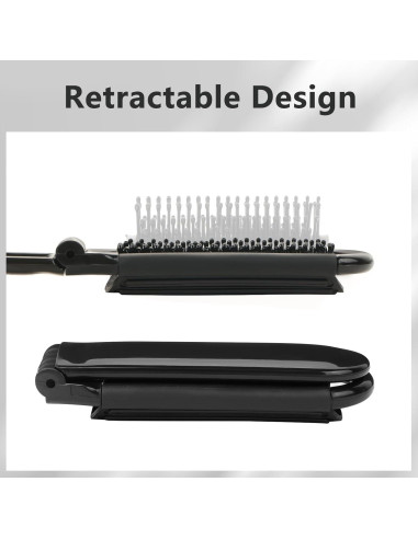 Set de 3 Cepillos de Pelo Plegables TOSAMZOO con Espejo