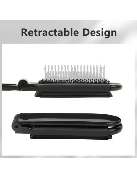 Set de 3 Cepillos de Pelo Plegables TOSAMZOO con Espejo