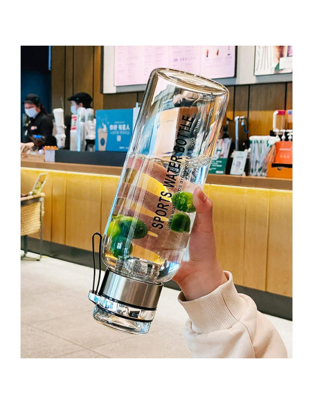 Botella de Agua de Vidrio UICIOP 2L a Prueba de Fugas