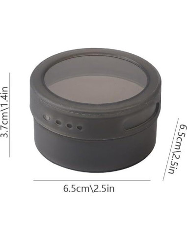 Latas Magnéticas para Especias SHAPERME 4 Piezas Amarillo