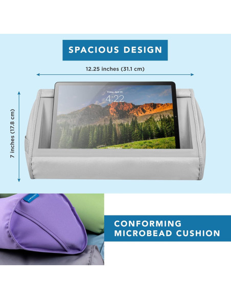 Soporte de Almohada para Tabletas LapGear 11" Gris - Modelo 33105