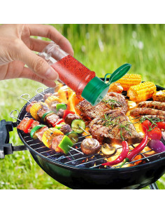 Tarros de Especias Plástico Supkiir 100ml 50 Piezas con Tapas 2