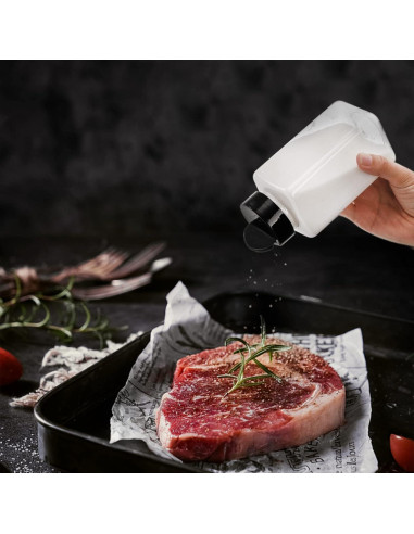 Tosnail 16 Tarros de Especias Plástico 500 ml Transparente