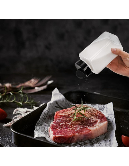 Tosnail 16 Tarros de Especias Plástico 500 ml Transparente