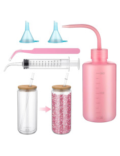 Kit DIY de Globo de Nieve CHENLUKJ - 5 Piezas Rosa