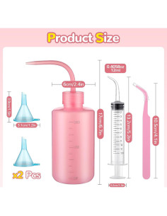 Kit DIY de Globo de Nieve CHENLUKJ - 5 Piezas Rosa 2