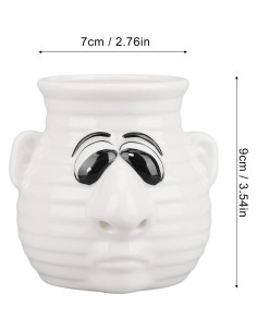 Separador de Huevos Nariz Mucosa Cerámica 9x7cm Divertido 2