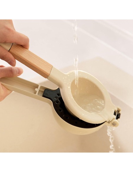 Exprimidor de Cítricos Manual Cyrank con Mango de Madera