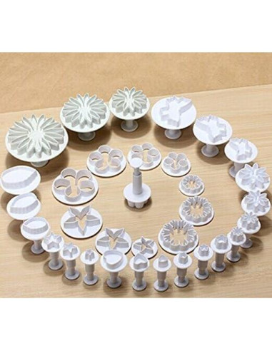 Cortadores de Galletas de Fondant Zuoyou 33 Piezas Decoración